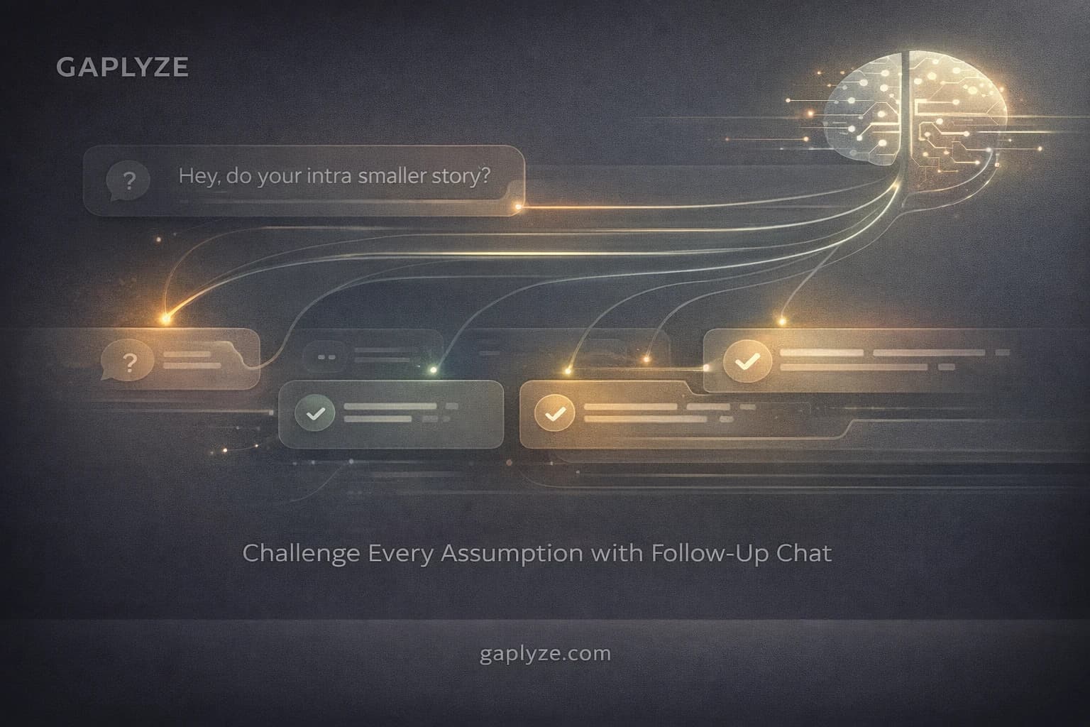Follow-up chat interface for exploring analysis deeper